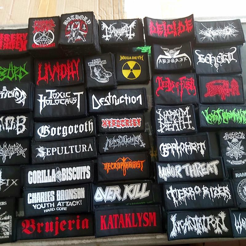 Woven Patch Emblem Rajut Logo Band Metal - Shop | Tokopedia