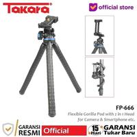 Gambar Takara FP-666 Mini Tripod Flexible with 2 in 1 Head for HP, Camera, et dari Takara Indonesia Kota Tangerang 1 Tokopedia