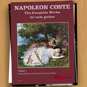 Buku Partitur Napoleon Coste - The Complete Works For Solo Guitar
