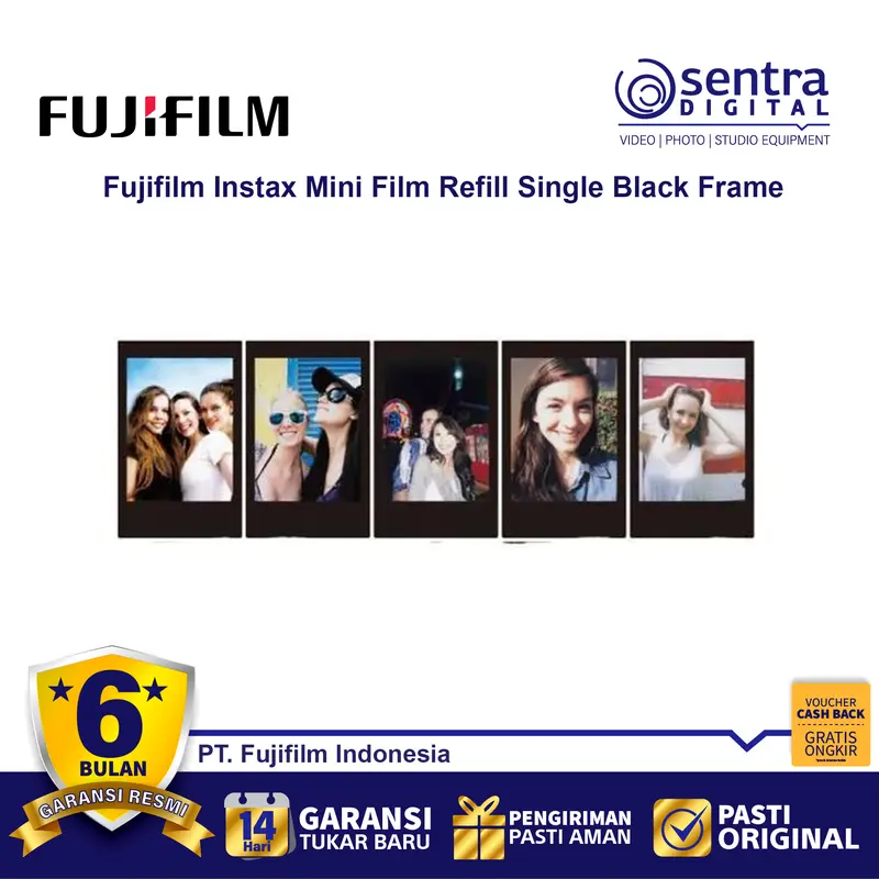 Fujifilm Instax Mini Film Refill Single Black Frame 1