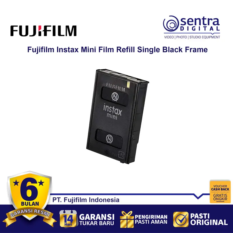 Fujifilm Instax Mini Film Refill Single Black Frame 2
