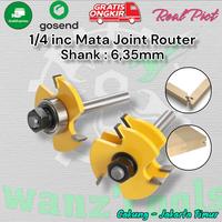 Gambar 1/4 inch Mata Profil Tounge Joint Router Bit Tenon Sambung Kayu dari Wanztools Kota Administrasi Jakarta Timur 1 Tokopedia