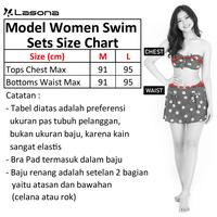 Gambar Lasona Setelan Renang Atasan Pendek Wanita SR-2362A-HL0753 - Navy, M dari LasonaIndonesia Kota Administrasi Jakarta Utara 3 Tokopedia