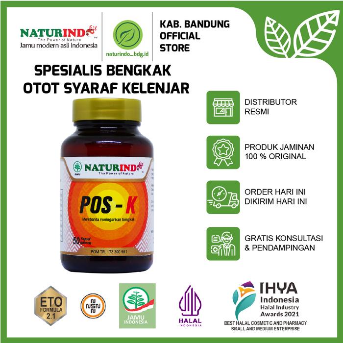 Gambar Obat Herbal Anti Bengkak Radang Otot Syaraf Kelenjar Naturindo POS K dari Jamu Modern Naturindo Kab. Bandung Tokopedia