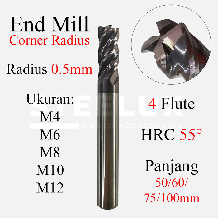 Solid Carbide Milling Cutter With Chip Separators TPC, TiSiN, ⌀ E8 D<sub>C</sub>: 4mm | Hoffmann Group