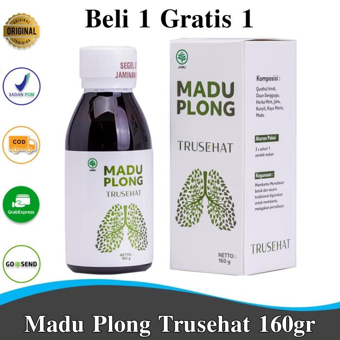 Gambar Madu Plong Trusehat 160gram BPOM - Madu Herbal Alami Ampuh Atasi Batuk dari CLORISMEN.ORIGINAL. Jakarta Timur Tokopedia