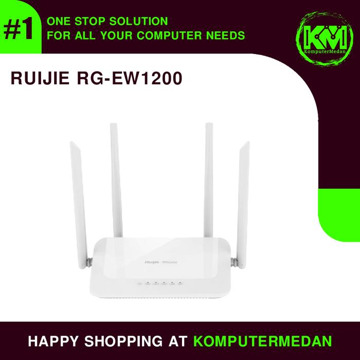 Gambar Ruijie Reyee RG-EW1200 1200M Dual-band router wireless dari KomputerMedan OS Kota Medan Tokopedia