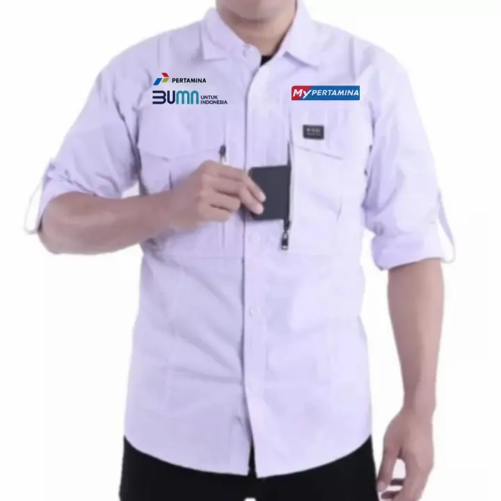KEMEJA TACTICAL BUMN MY PERTAMINA LENGAN PANJANG FULL BORDIR