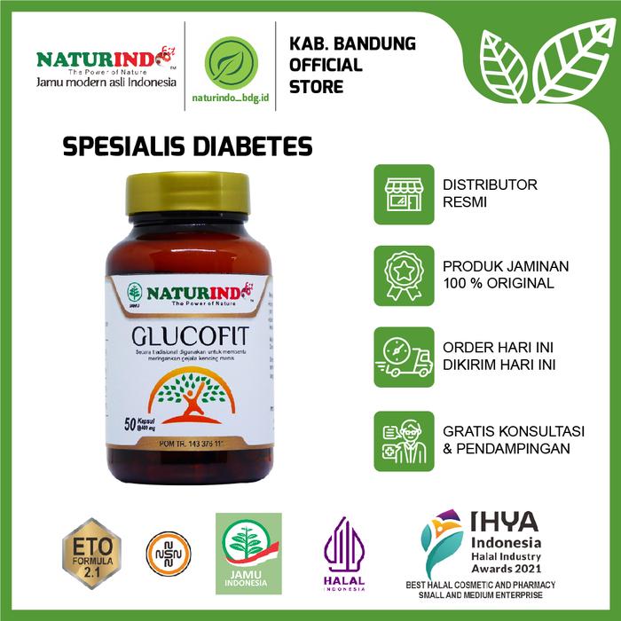 Gambar Obat Herbal Diabetes Gula Darah Nutrisi Pankreas Naturindo GLUCOFIT dari Jamu Modern Naturindo Kab. Bandung Tokopedia