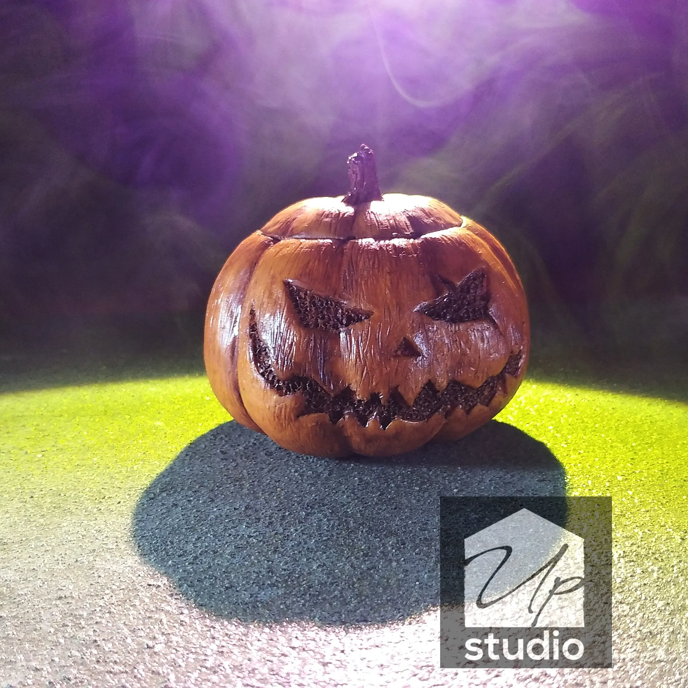 Dekorasi resin PUMPKIN HELLOWEEN, asbak, tempat lilin