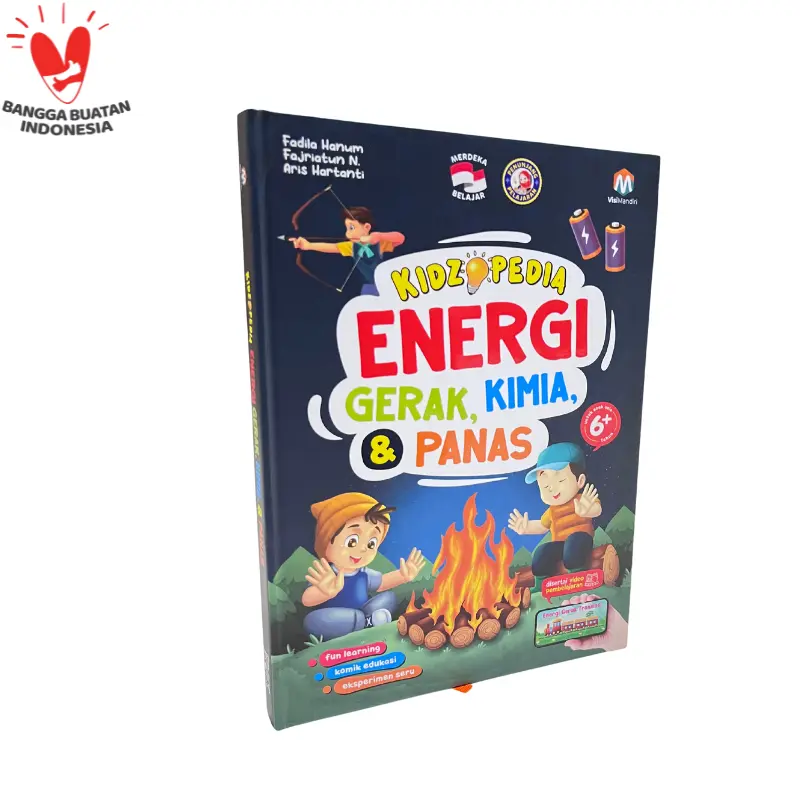 Buku pengetahuan sains anak | energi gerak, kimia dan panas | SD SMP