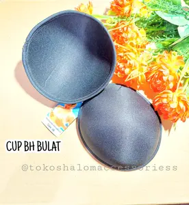 Busa Cup Bra Tambahan Bulat/Bra cup selipan/Spon Bra/Busa Pad/HITAM