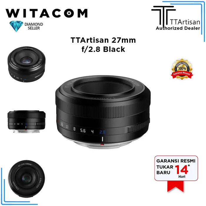 Gambar Lensa TTArtisan 27mm f2.8 for Fujifilm FX-Mount - Garansi Resmi - Black dari Witacom Kota Administrasi Jakarta Pusat 5 Tokopedia