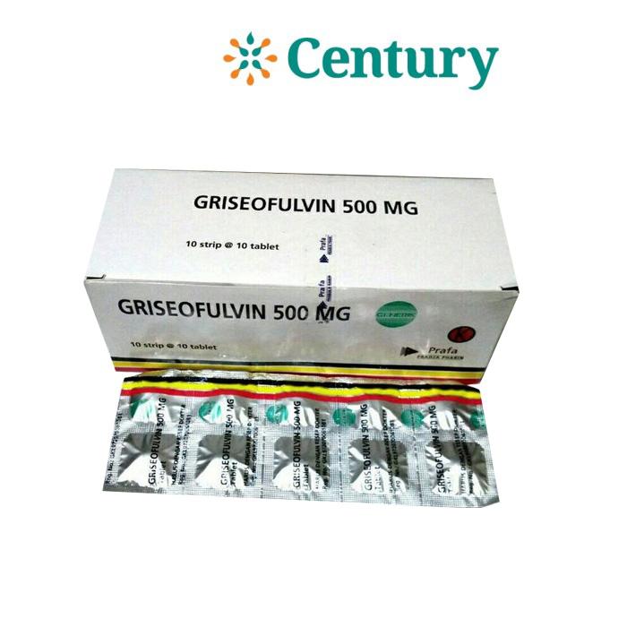 GRISEOFULVIN 500MG KIMIAFARMA STRIP 10 TABLET