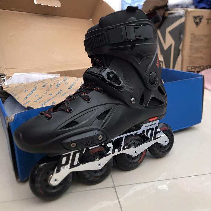 Gambar sepatu roda powerslide imperial black dari ALIENWEAR STORE Kab. Tangerang Tokopedia