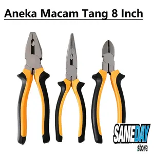 Aneka Macam Tang 8 Inch Tang Kombinasi Potong Jepit Lurus Buaya Awet