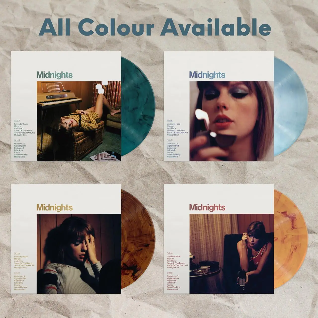PIRINGAN HITAM / VINYL TAYLOR SWIFT - MIDNIGHTS