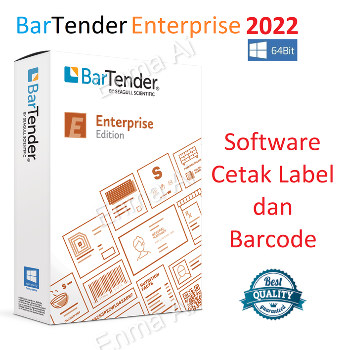 Jual Bartender Enterprise 2022 Software Cetak Label Barcode QR - Kab ...