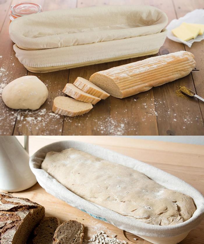 Gambar Banneton Basket Proofing Sourdough Plus Linen Cover Oval 45x19x8.5cm dari Trinity Kitchen Kota Administrasi Jakarta Barat Tokopedia