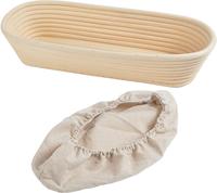 Gambar Banneton Basket Proofing Sourdough Plus Linen Cover Oval 45x19x8.5cm dari Trinity Kitchen Kota Administrasi Jakarta Barat 2 Tokopedia