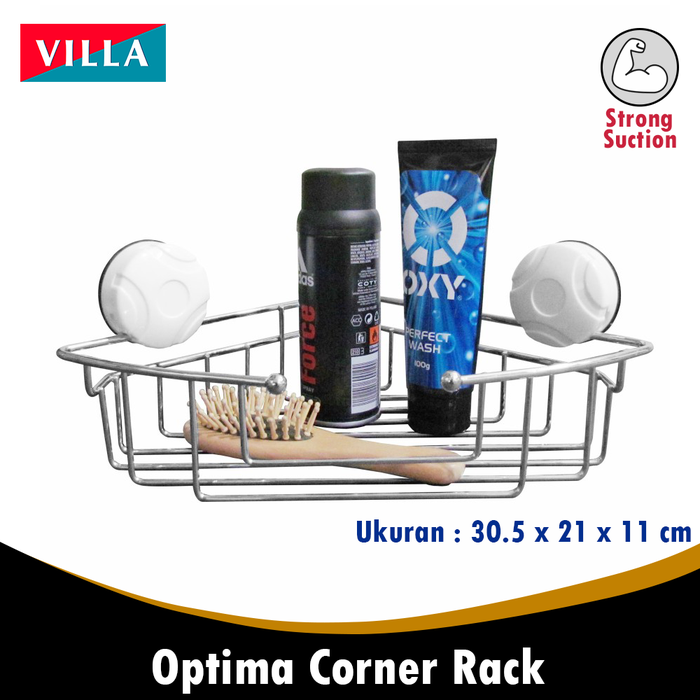 Gambar Rak kamar mandi Stainless Steel sudut corner rack Villa optima 0232 dari KODAKI Mall Kota Administrasi Jakarta Utara Tokopedia