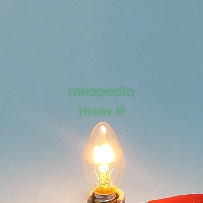 Lampu Bohlam Cabe Lampu Jantung E12 Clear Bening 2
