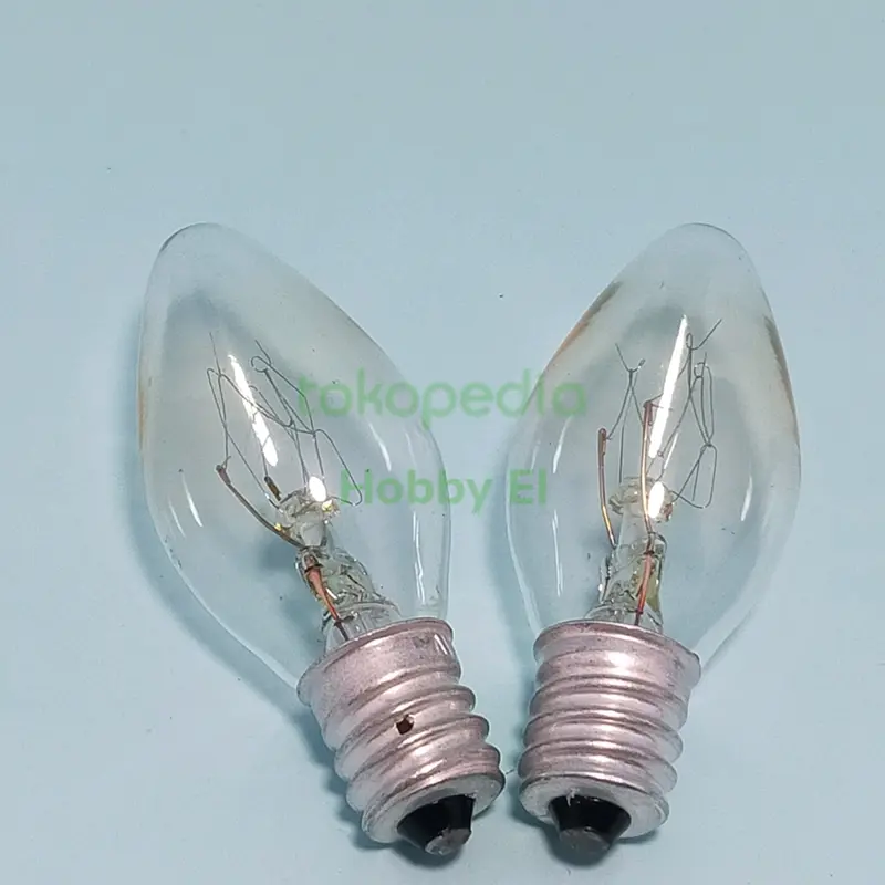 Lampu Bohlam Cabe Lampu Jantung E12 Clear Bening 0