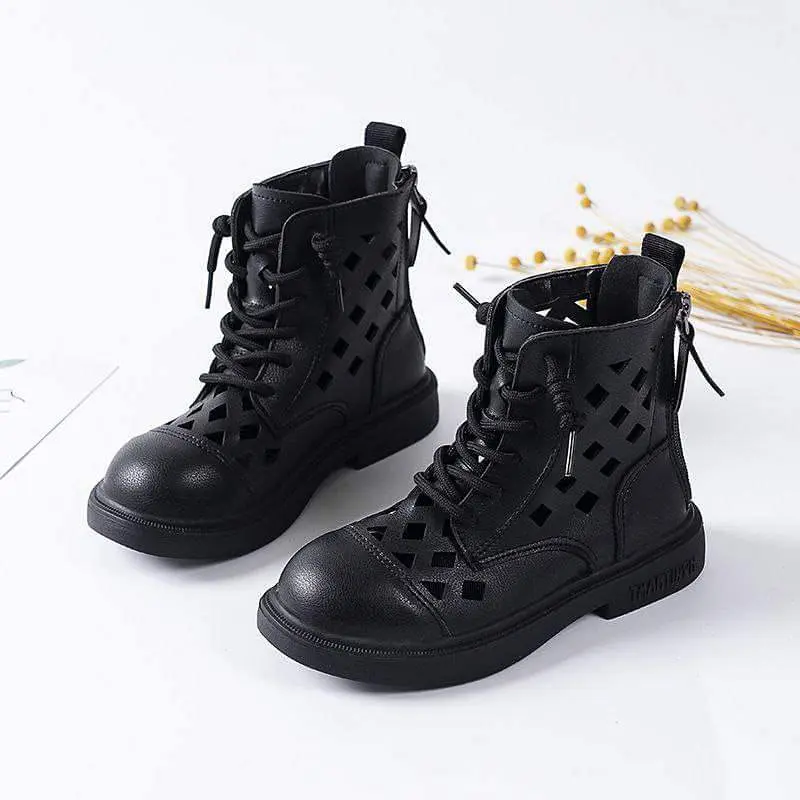 Sepatu Boot Anak Perempuan Import Diamond Cut Pattern 2