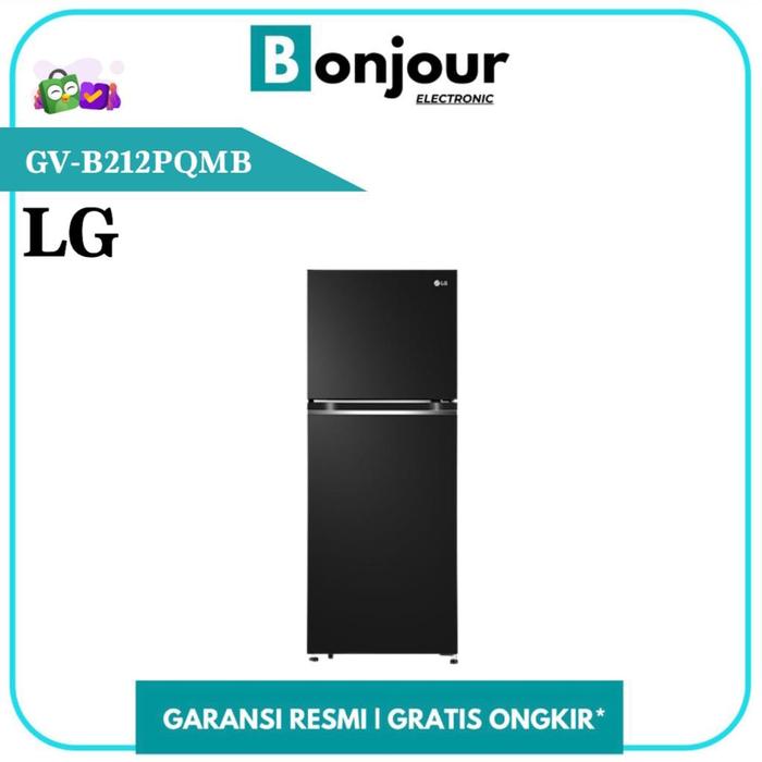 Gambar Kulkas LG 2 Pintu Inverter 235 liter LG GV B212PQMB dari Bonjour Electronic Official Kota Depok Tokopedia