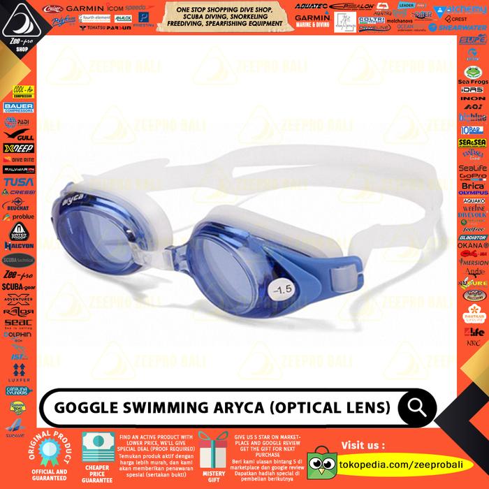 Gambar Kacamata Renang Goggles Lensa Minus Aryca Optical Lens Swimming dari Zeepro Bali Kota Denpasar Tokopedia