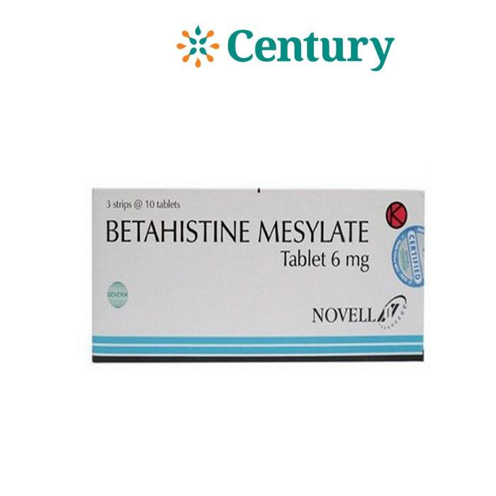 BETAHISTINE MESILATE 6 MG NOVELL PHARMACEUTICAL STRIP 10 TABLET