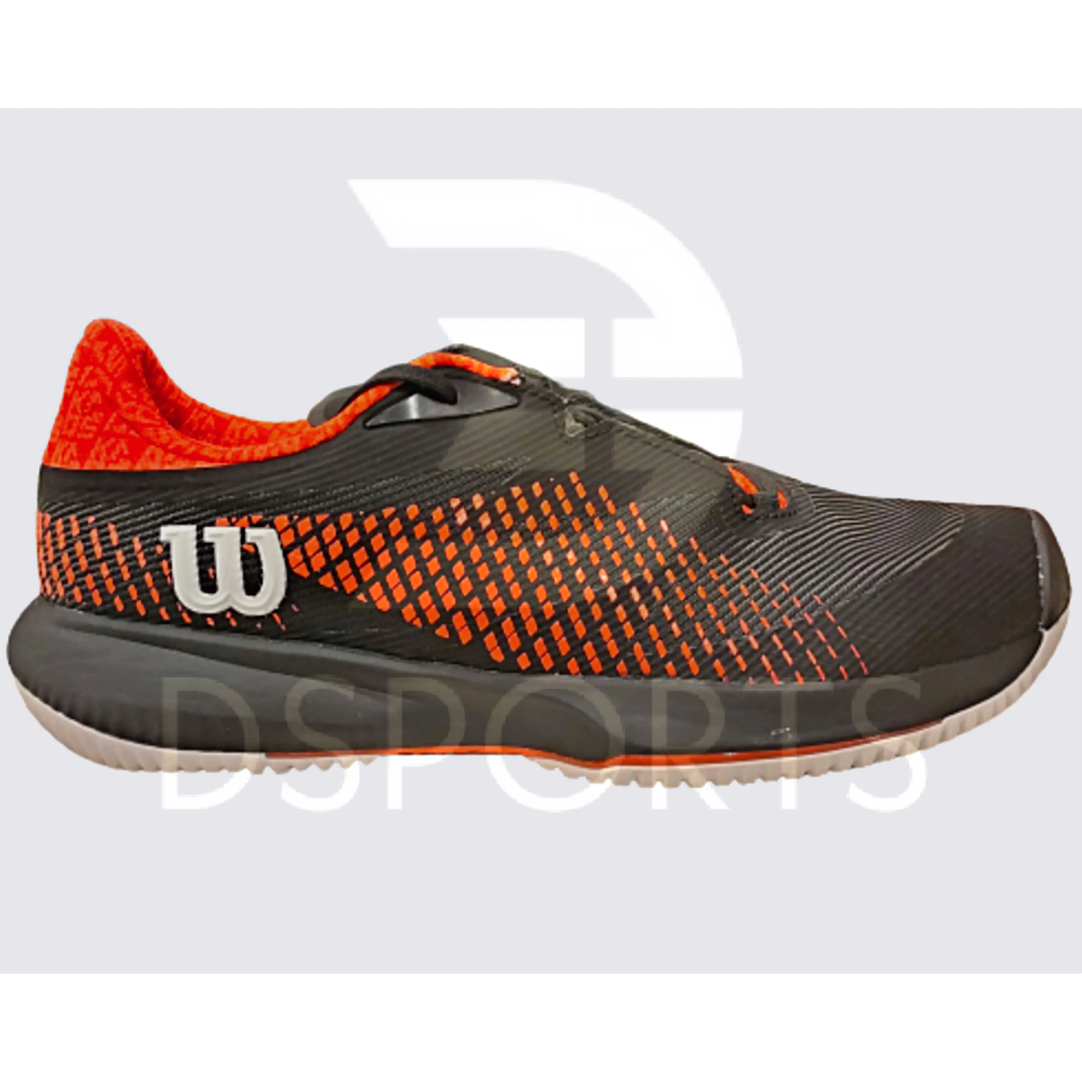 Wilson Kaos Swift 1.5 Black Phantom Red ( Tennis Shoes Sepatu Tenis )