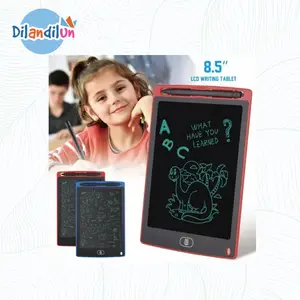Dilandilun Tablet Coretan LCD 8.5 Inci Putih Hitam Drawing Premium Warna Cerah Daya Tahan Lama Dilengkapi Baterai