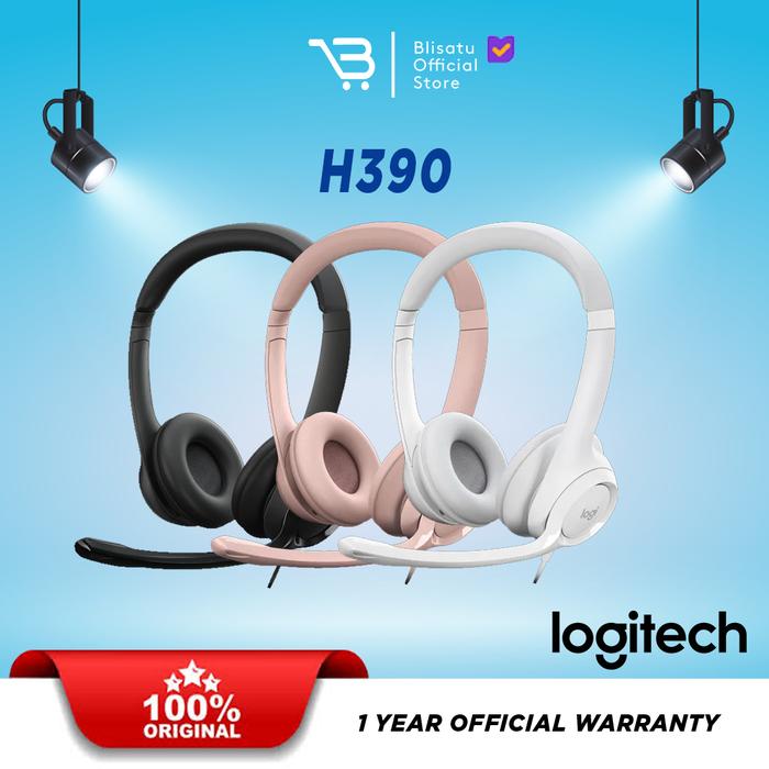 Gambar Logitech USB Headset H390 - Hitam dari Blisatu.id Kota Administrasi Jakarta Pusat Tokopedia