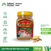 Gambar KENCONO SARI - Jahe Merah Super Mix Toples 100GR dari nabawiherbal_NEW Kota Depok 1 Tokopedia