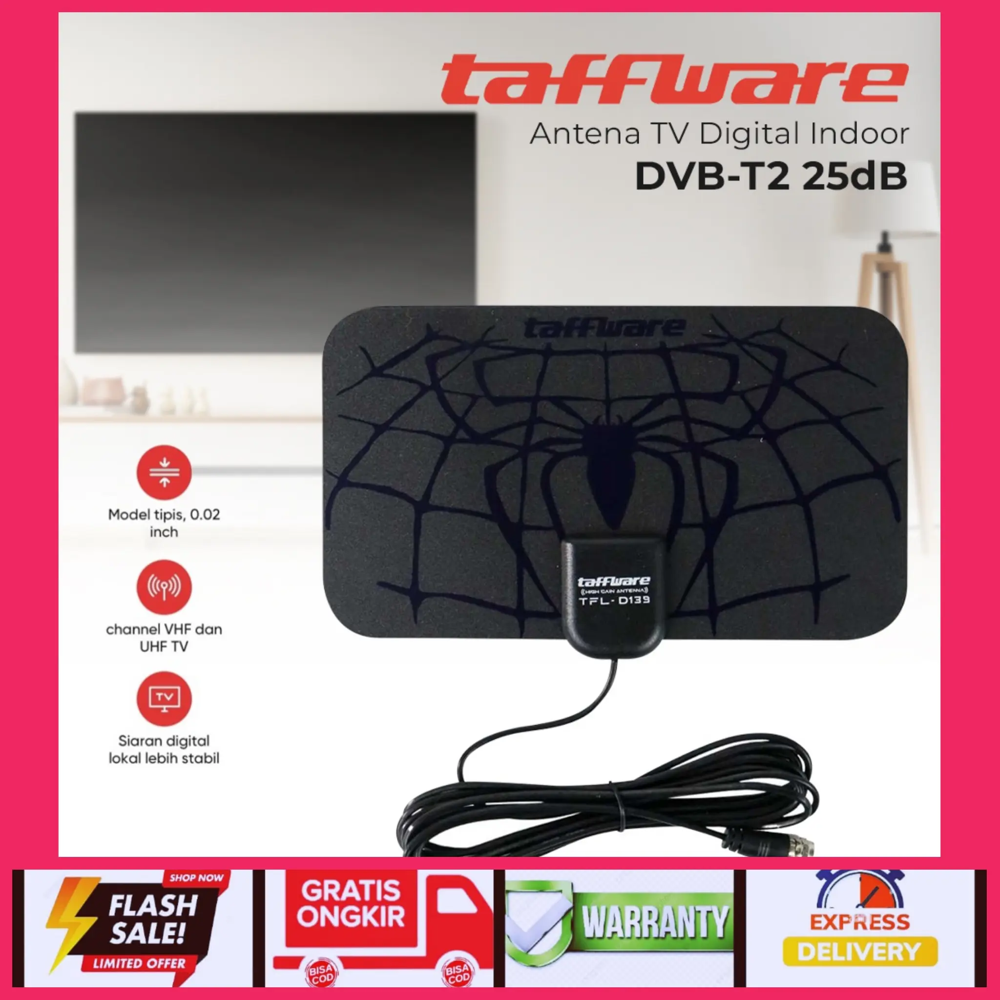 Antena Taffware Tfl D139 Tafware Digital D 139