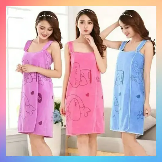 Baju Handuk Wearable Towel Kimono Renang Mandi Multifungsi Karakter