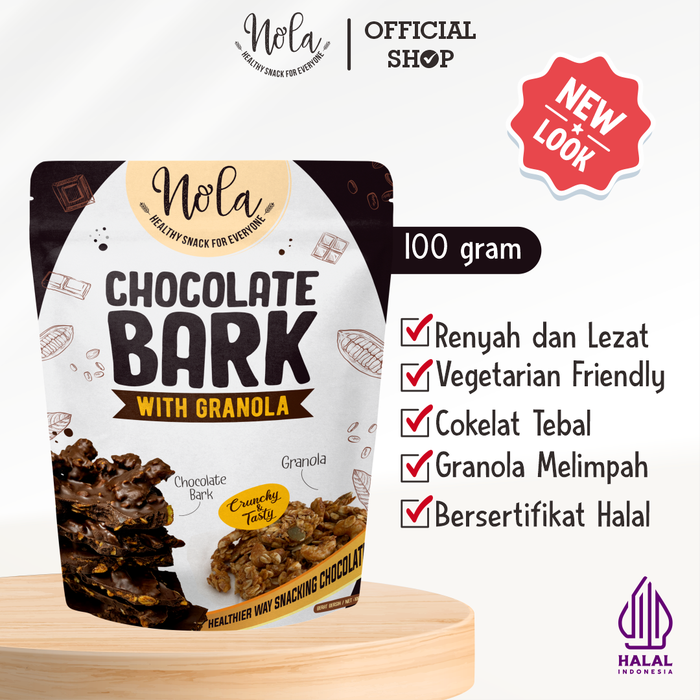 Gambar nola chocolate bark with granola dari VERLINOLA Kota Administrasi Jakarta Selatan Tokopedia