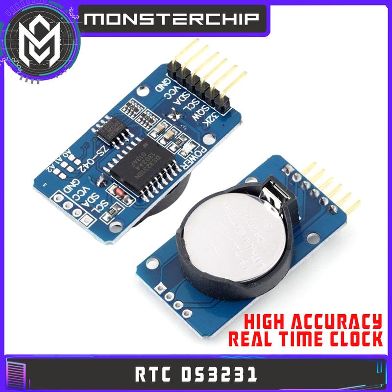 RTC DS3231 SERI SN REAL TIME CLOCK I2C + BATTERY MODULE - SN - Shop ...