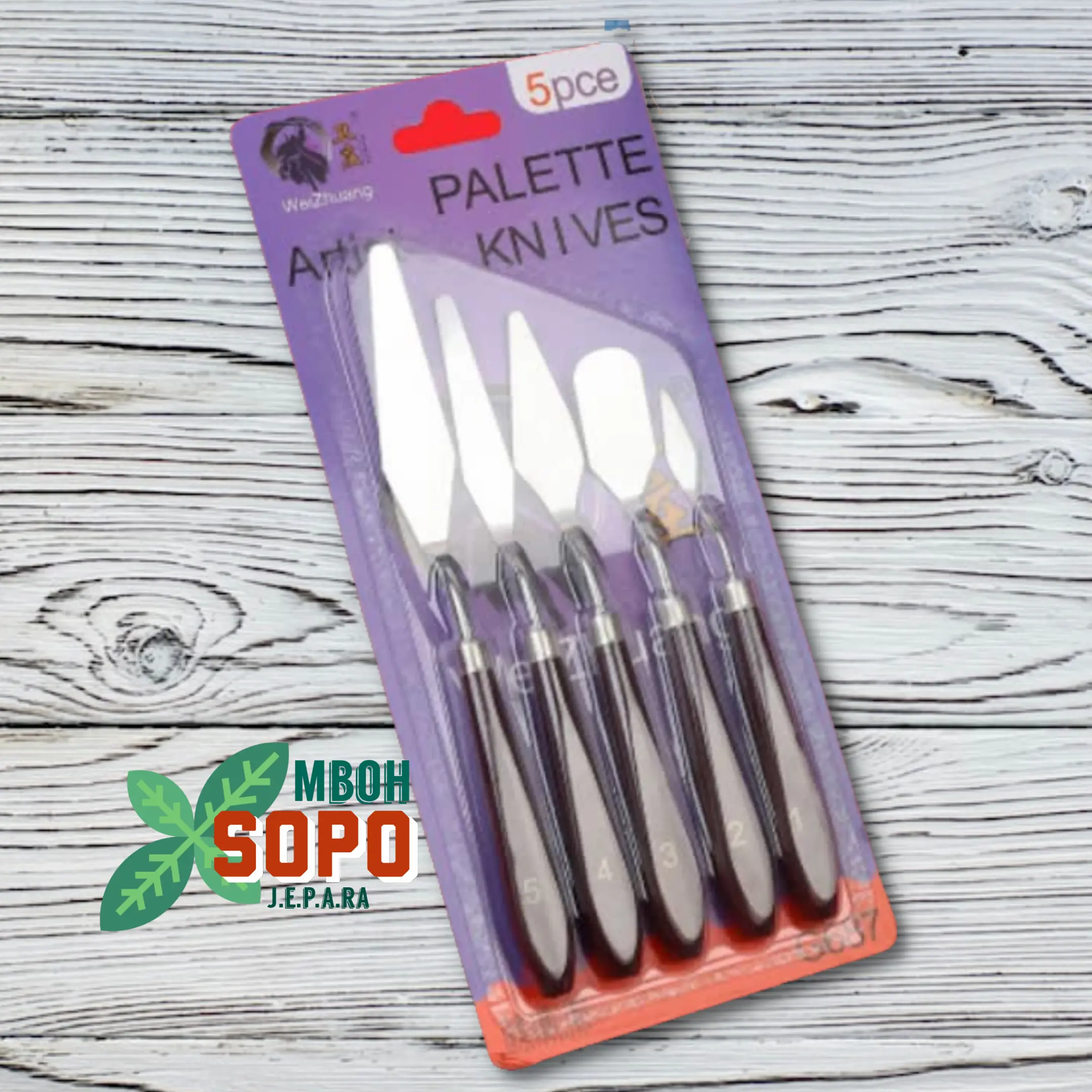 Satu Set Cetok Kecil, Cetok Pot Painting isi 5 pcs, Alat Lukis