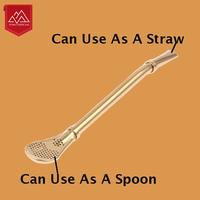 Gambar SEDOTAN SENDOK STRAW SPOON STAINLESS 2IN1 ALAT MINUM SPOON & STRAW - GOLD dari Toso Mart Kota Administrasi Jakarta Pusat 3 Tokopedia