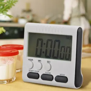 Clock Watch Jam Alarm Alarem Timer Waktu Masak Makanan Dapur Serbaguna