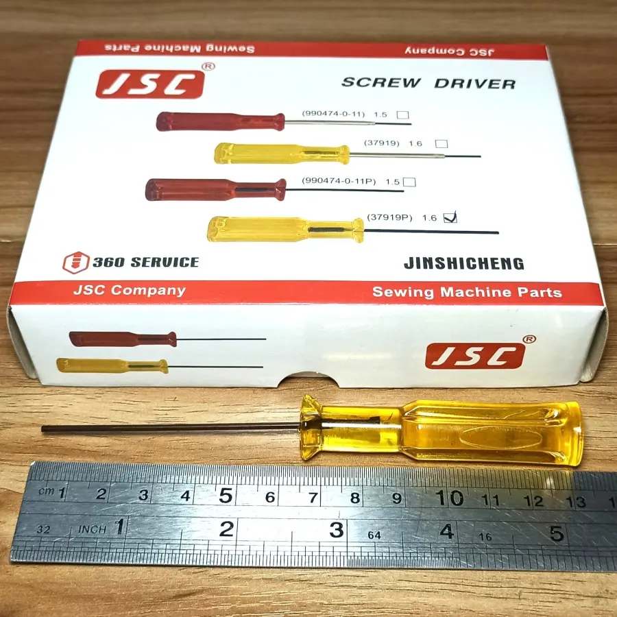 Obeng Jarum Obras- Kamkut Bulat 1,6mm Kuning