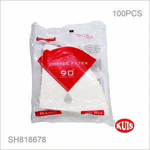 Coffee Paper Filter Bleach Muranee V60 Uk 1-2 Cup Isi 100 Pcs