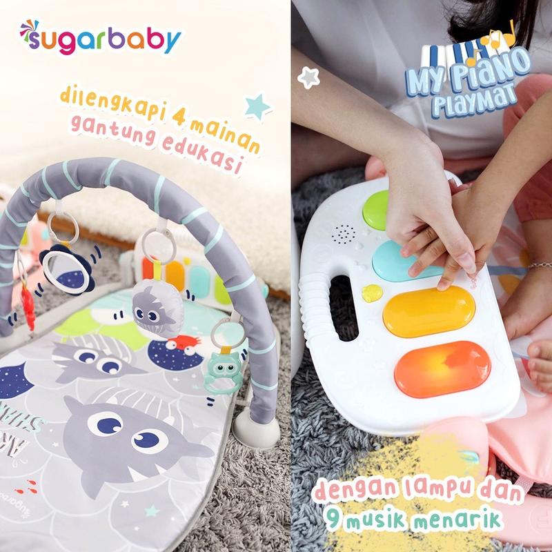 Sugar Baby My Piano Playmat Baby Gym Mainan Playmat Gym Bayi 3