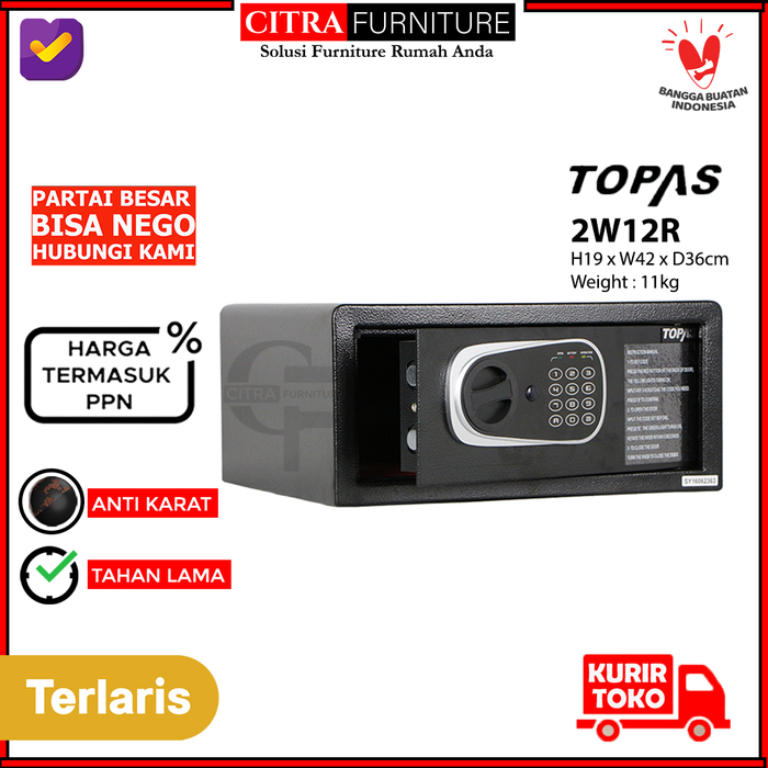 Gambar TOPAS Safety Box Besi FD 195C - 2W12R dari Citra furniture Kota Administrasi Jakarta Pusat Tokopedia