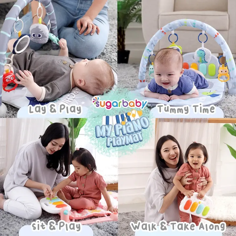Sugar Baby My Piano Playmat Baby Gym Mainan Playmat Gym Bayi 2