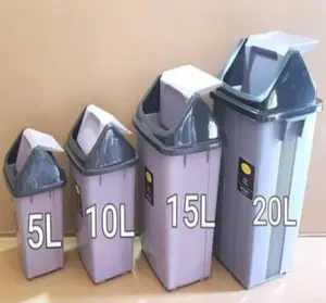 Tempat Sampah Tutup Goyang Ukuran 5L, 10L, 15L, 20L Merek KOMET STAR