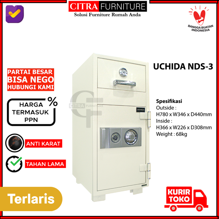 Gambar UCHIDA  Brankas Besi NDS - 3 dari Citra furniture Kota Administrasi Jakarta Pusat Tokopedia