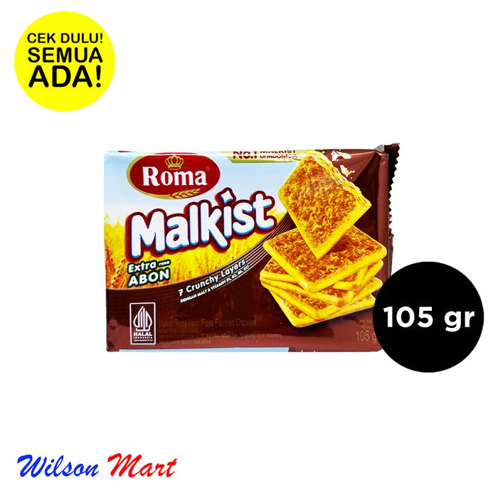 Gambar ROMA MALKIST RASA ABON GURIH 105 GRAM dari Wilson Mart Kota Administrasi Jakarta Barat Tokopedia